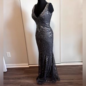 Aidan Mattox sequin full length formal gown. Size 2.